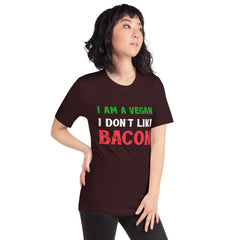 I am a Vegan I don't like Bacon T-shirt